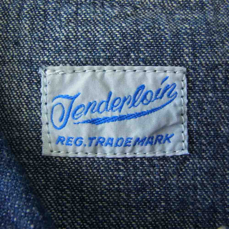 TENDERLOIN テンダーロイン T-DENIM WORK SHT デニム ワーク 長袖 シャツ インディゴブルー系 S【中古】