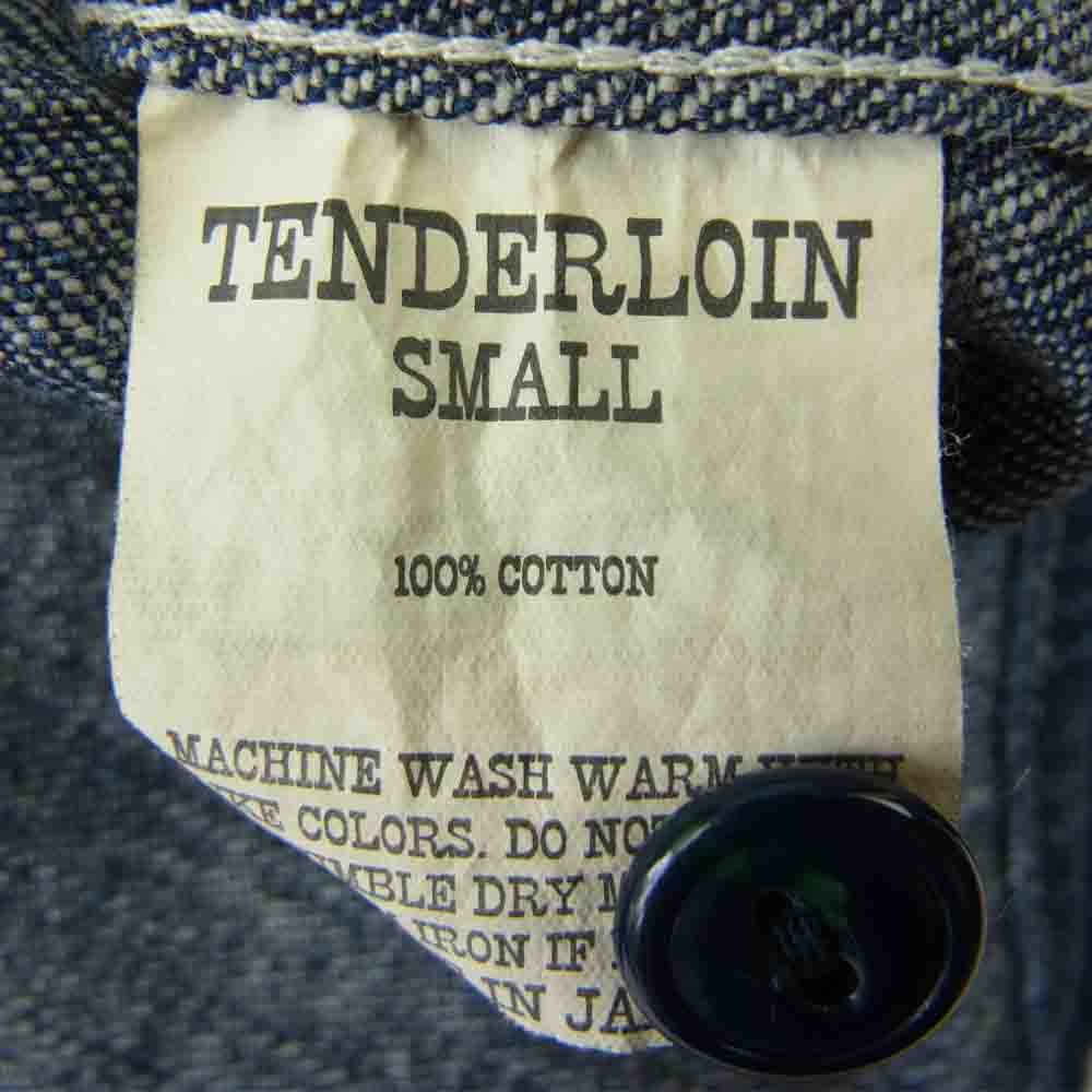 TENDERLOIN テンダーロイン T-DENIM WORK SHT デニム ワーク 長袖 シャツ インディゴブルー系 S【中古】