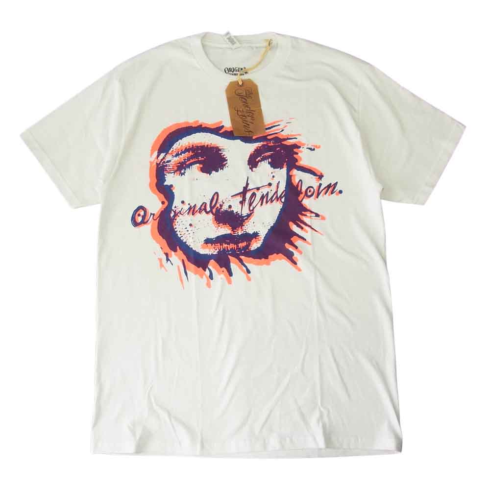 TENDERLOIN テンダーロイン 20SS T-TEE J.C! レディーフェイス クルーネック ロゴ プリント 半袖 Tシャツ ホワイト系 L【中古】