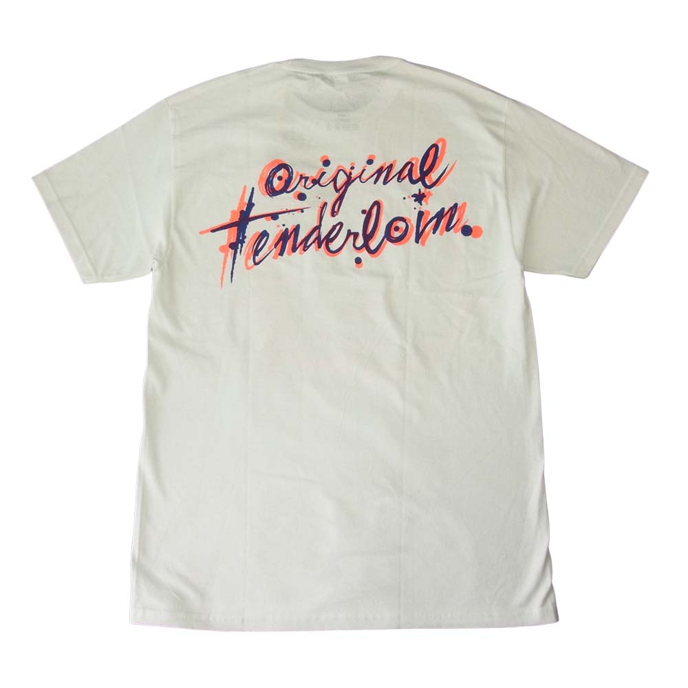 TENDERLOIN テンダーロイン 20SS T-TEE J.C! レディーフェイス クルーネック ロゴ プリント 半袖 Tシャツ ホワイト系 L【中古】