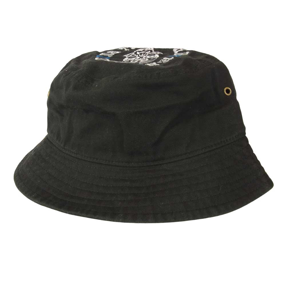 TENDERLOIN テンダーロイン T-BUCKET HAT BS ボルネオスカル ロゴ刺繍 バケットハット ブラック系 S/M【中古】