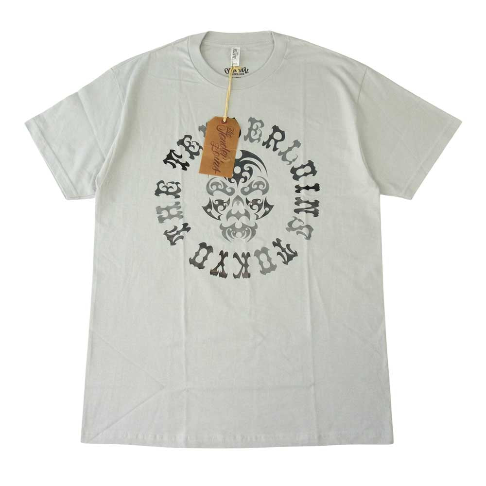 TENDERLOIN テンダーロイン 20SS T-TEE B.S.D.I.Y.T S/S ボルネオスカル クルーネック ロゴ プリント ヘビー 半袖 Tシャツ グレー系 L【中古】