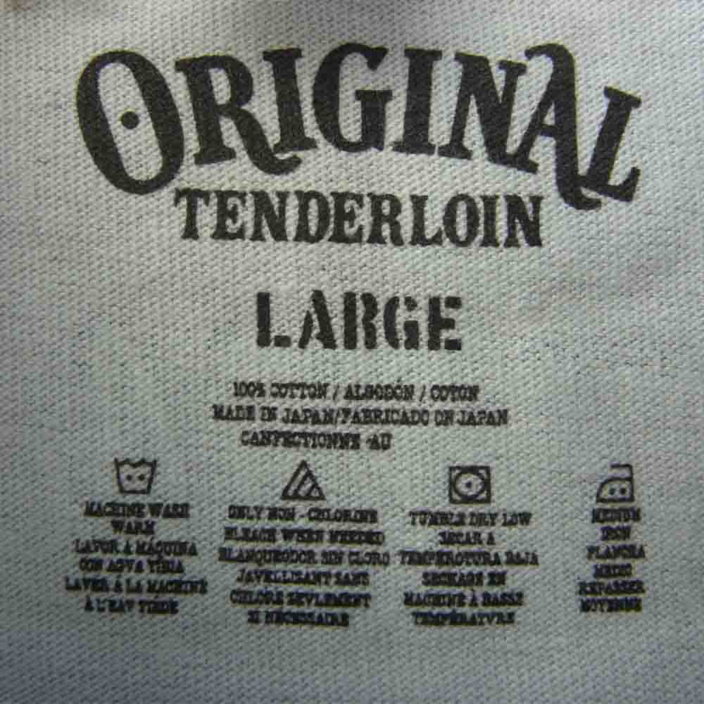 TENDERLOIN テンダーロイン 20SS T-TEE B.S.D.I.Y.T S/S ボルネオスカル クルーネック ロゴ プリント ヘビー 半袖 Tシャツ グレー系 L【中古】