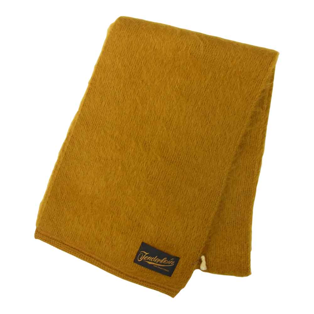 TENDERLOIN テンダーロイン t-mohair stle モヘア ストール マフラー イエロー系【新古品】【未使用】【中古】