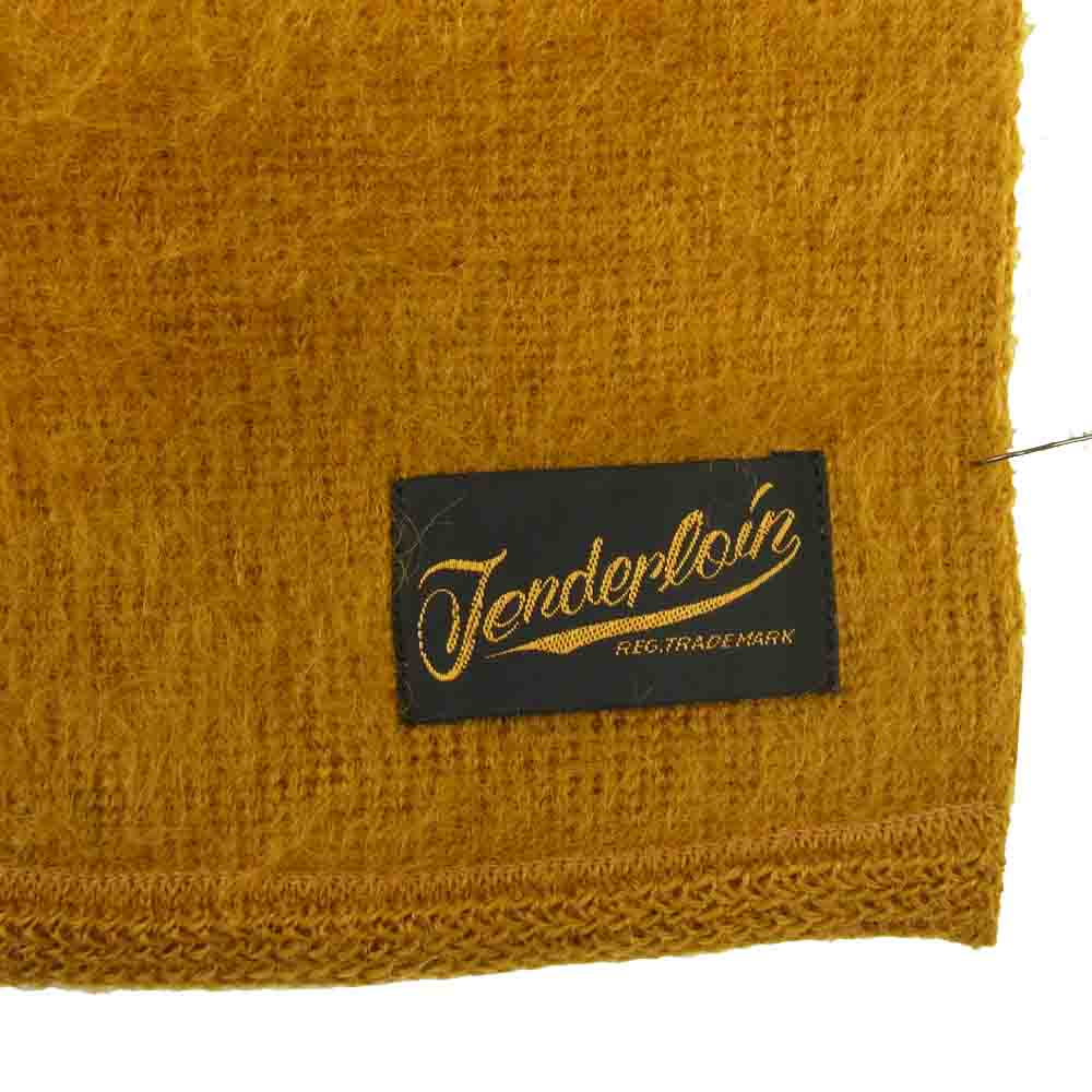 TENDERLOIN テンダーロイン t-mohair stle モヘア ストール マフラー イエロー系【新古品】【未使用】【中古】