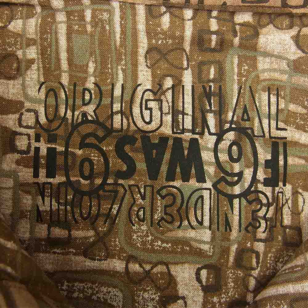 TENDERLOIN テンダーロイン cotton sht print as s/s プリント 半袖 シャツ  ブラウン系 M【新古品】【未使用】【中古】
