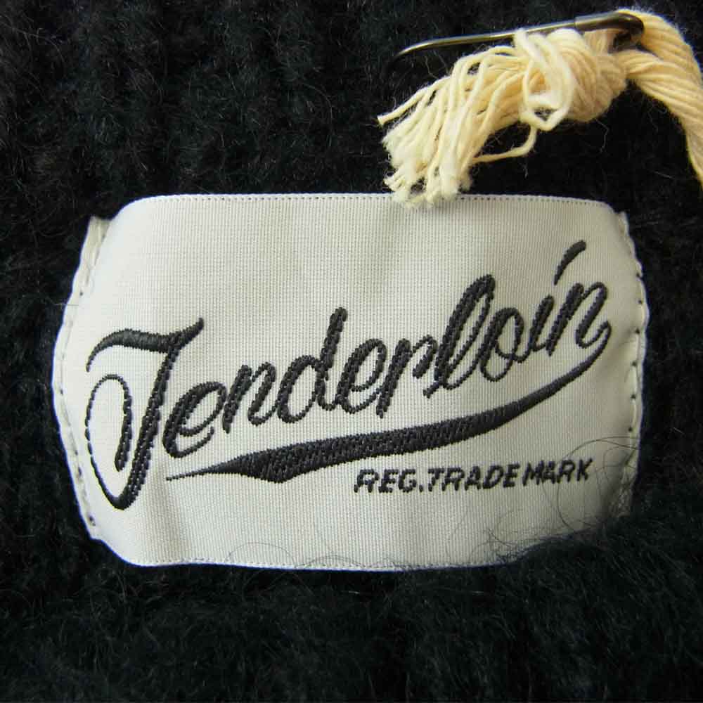 TENDERLOIN テンダーロイン t-mohair crew モヘア クルー ニット ブラック系 S【新古品】【未使用】【中古】