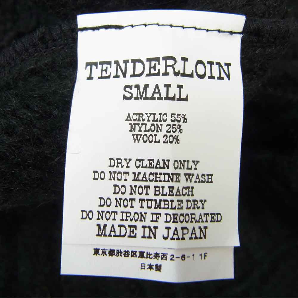 TENDERLOIN テンダーロイン t-mohair crew モヘア クルー ニット ブラック系 S【新古品】【未使用】【中古】
