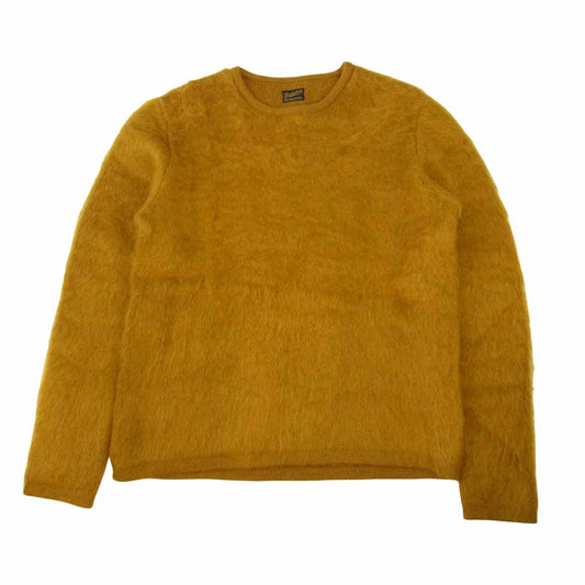 TENDERLOIN テンダーロイン t-mohair モヘア クルー ニット イエロー系 L【美品】【中古】