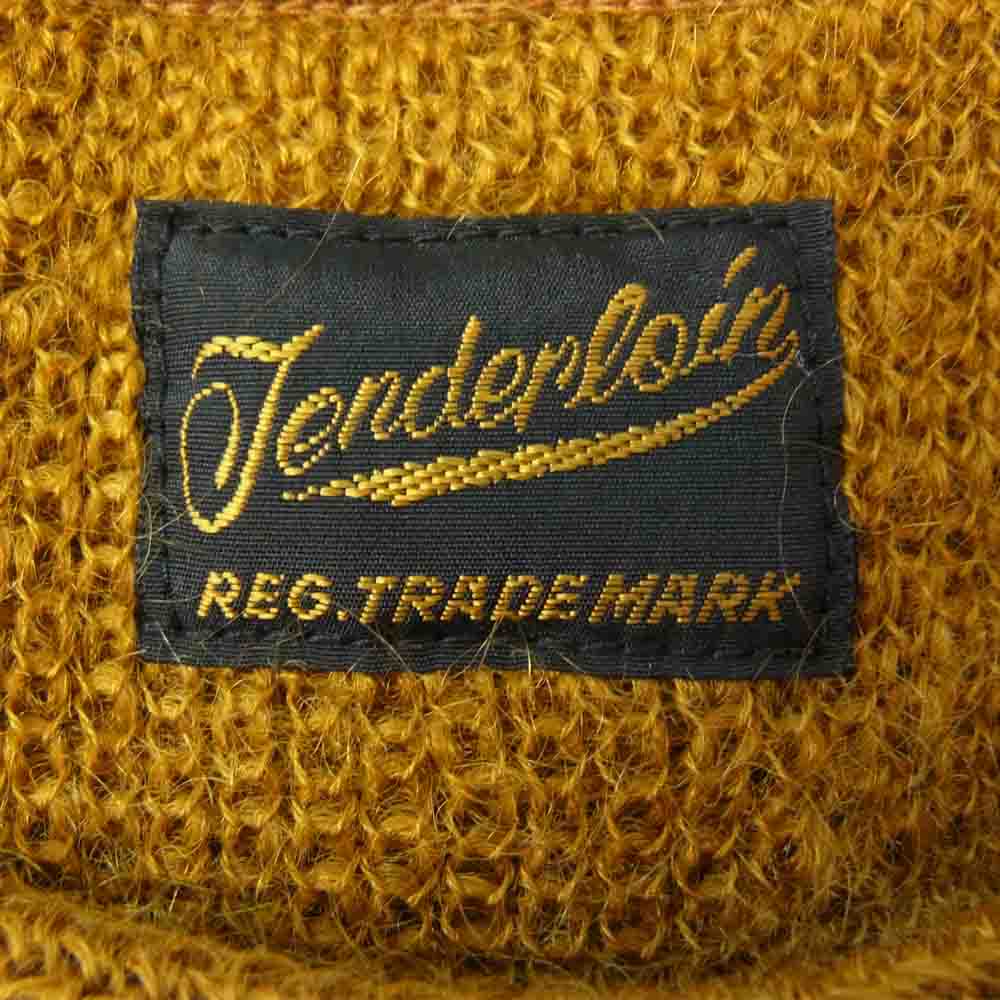 TENDERLOIN テンダーロイン t-mohair モヘア クルー ニット イエロー系 L【美品】【中古】