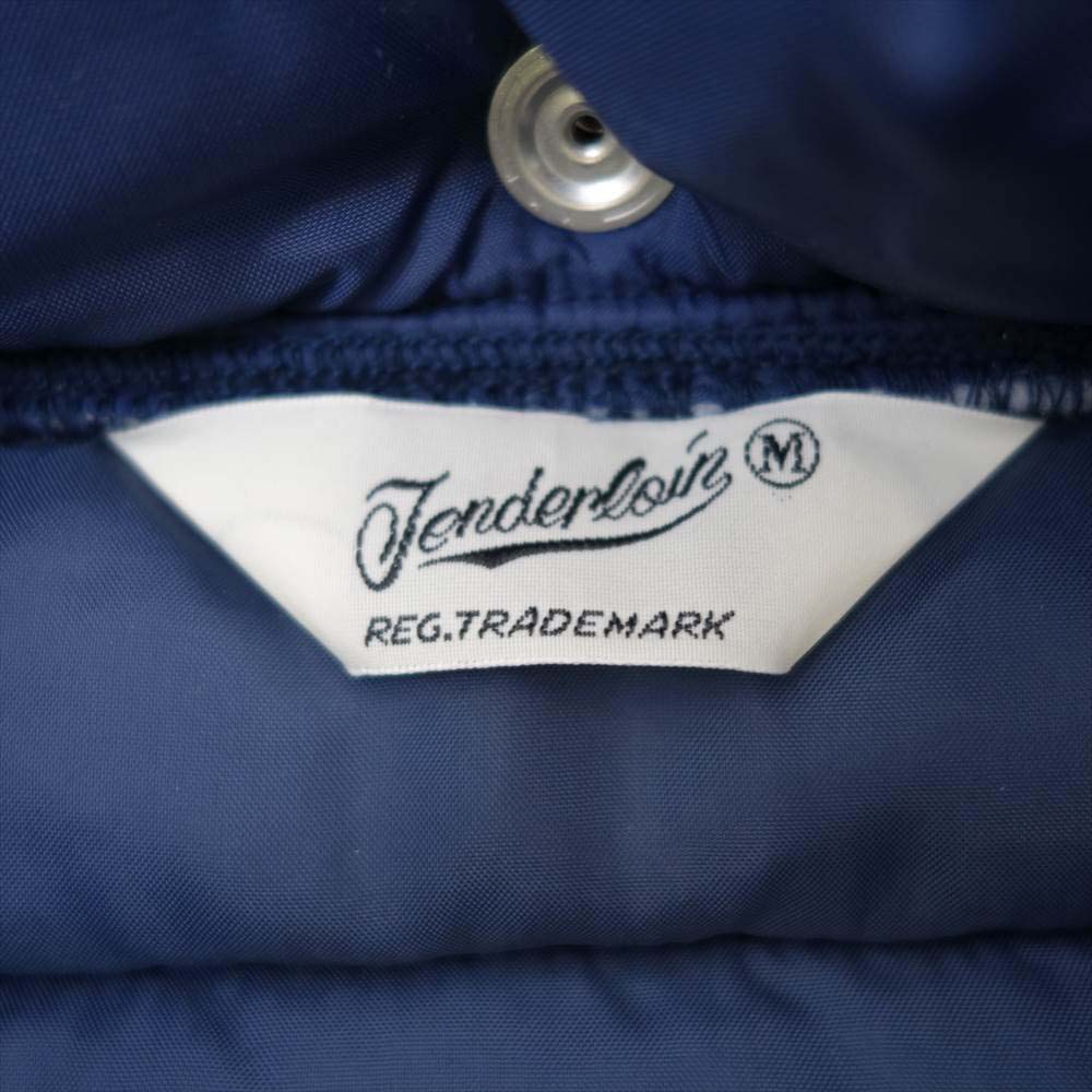TENDERLOIN テンダーロイン T-NRA RACING ナイロン 中綿 ジャケット ネイビー系 M【美品】【中古】