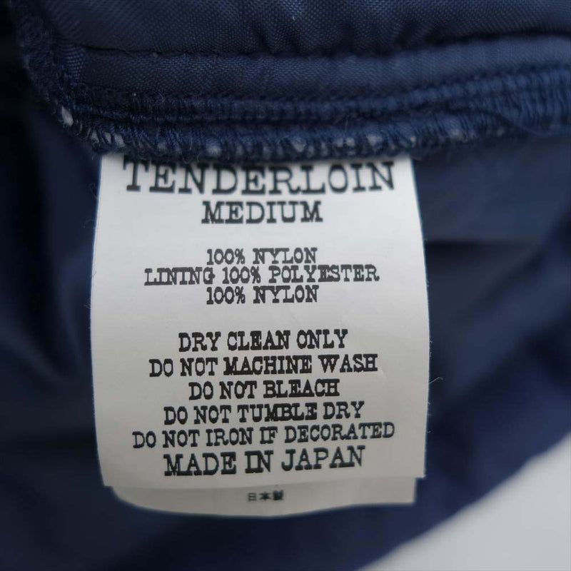 TENDERLOIN テンダーロイン T-NRA RACING ナイロン 中綿 ジャケット ネイビー系 M【美品】【中古】