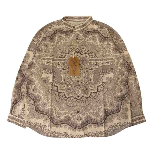 TENDERLOIN テンダーロイン t-stand sht l/s print シャツ ブラウン系 M【新古品】【未使用】【中古】