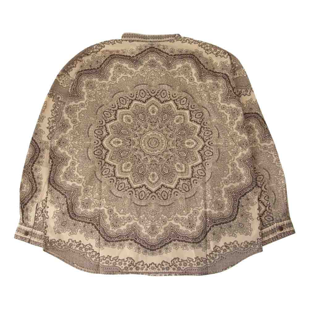 TENDERLOIN テンダーロイン t-stand sht l/s print シャツ ブラウン系 M【新古品】【未使用】【中古】
