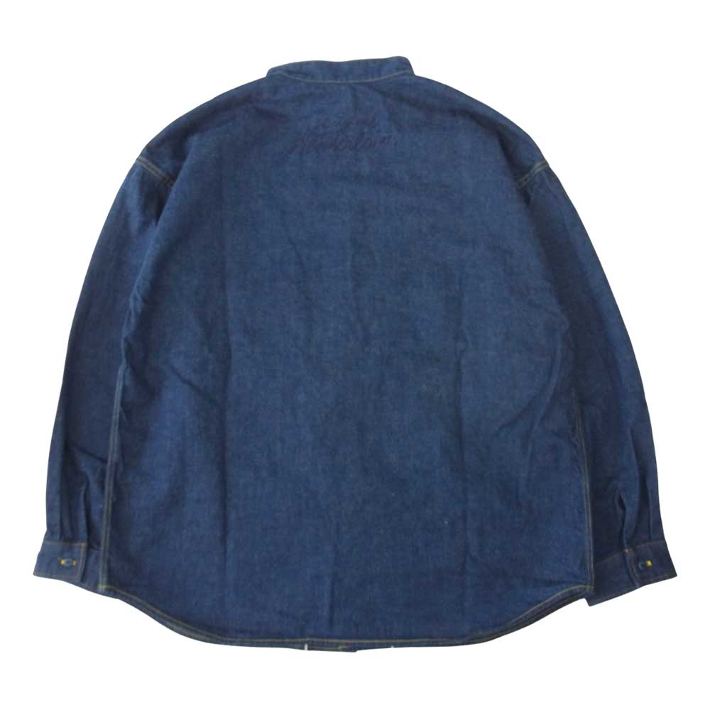 TENDERLOIN テンダーロイン t-stand sht denim one wash スタンドカラー デニム シャツ インディゴブルー系 M【新古品】【未使用】【中古】