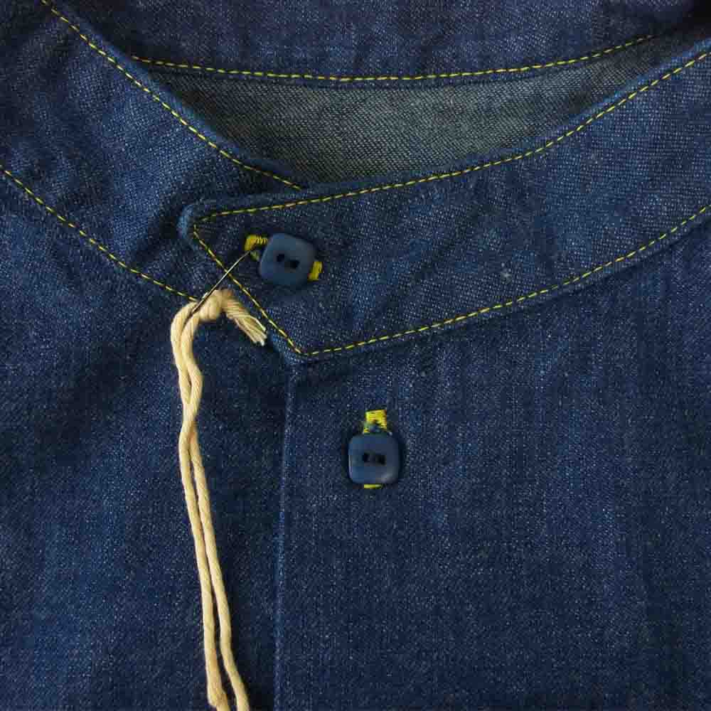 TENDERLOIN テンダーロイン t-stand sht denim one wash スタンドカラー デニム シャツ インディゴブルー系 M【新古品】【未使用】【中古】
