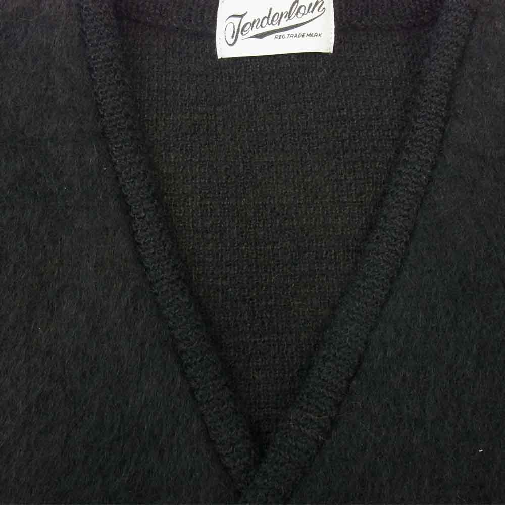 TENDERLOIN テンダーロイン t-mohair cardigan モヘア カーディガン ブラック系 M【新古品】【未使用】【中古】