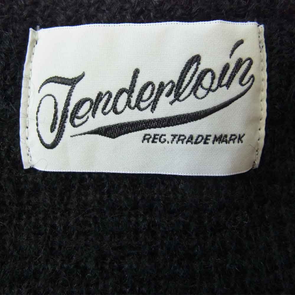 TENDERLOIN テンダーロイン t-mohair cardigan モヘア カーディガン ブラック系 M【新古品】【未使用】【中古】