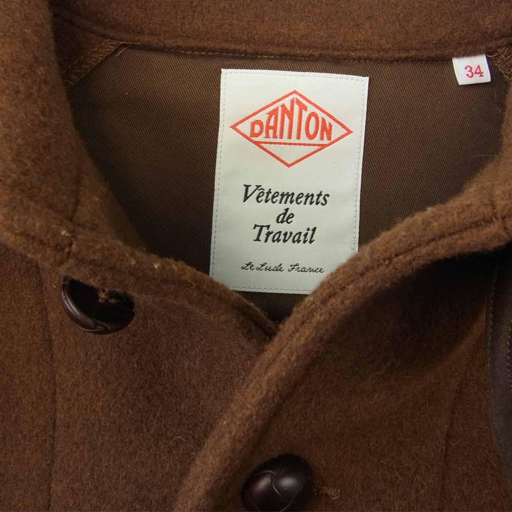 Danton ダントン 16A-SL-001 WOOL MOSSER CORT ウール モッサ コート ブラウン レディース ブラウン系 34【中古】