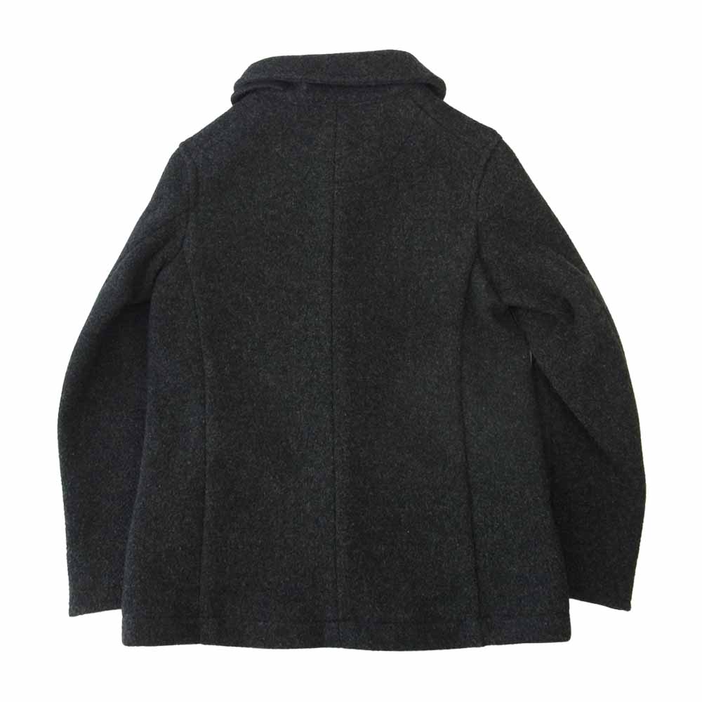 Danton ダントン 16A-SL-001 WOOL MOSSER CORT ウール モッサ コート ブラック レディース ダークグレー系 34【中古】