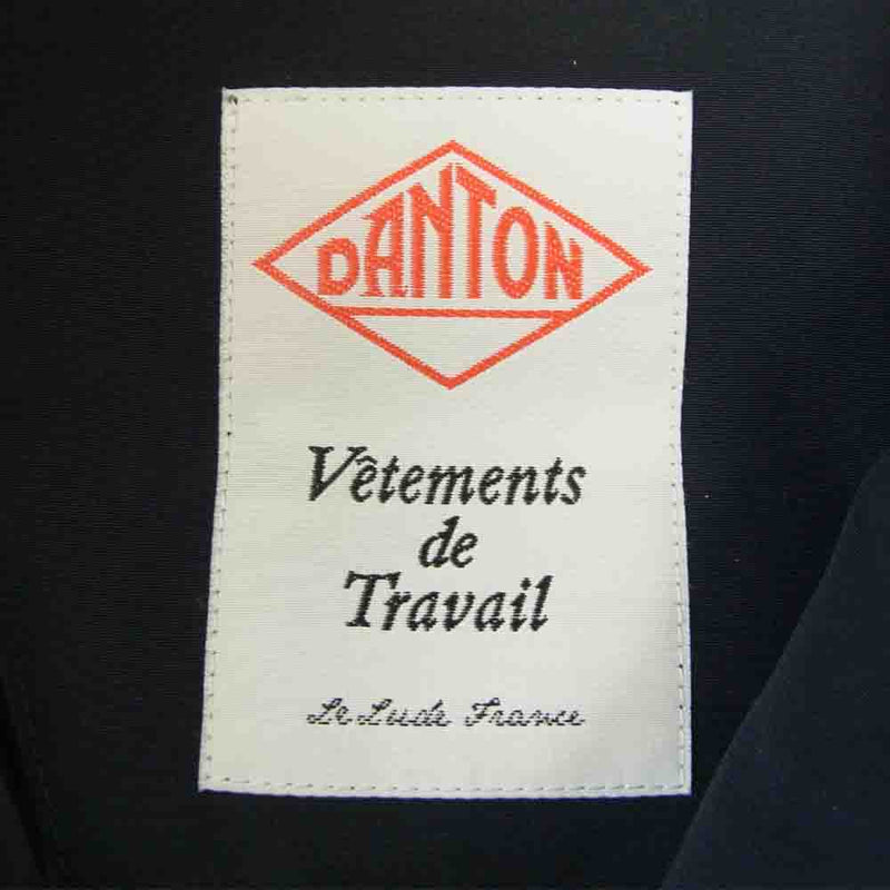 Danton ダントン 16A-FA-002 フード ファー ダウン ジャケット レディース ネイビー系 34【中古】