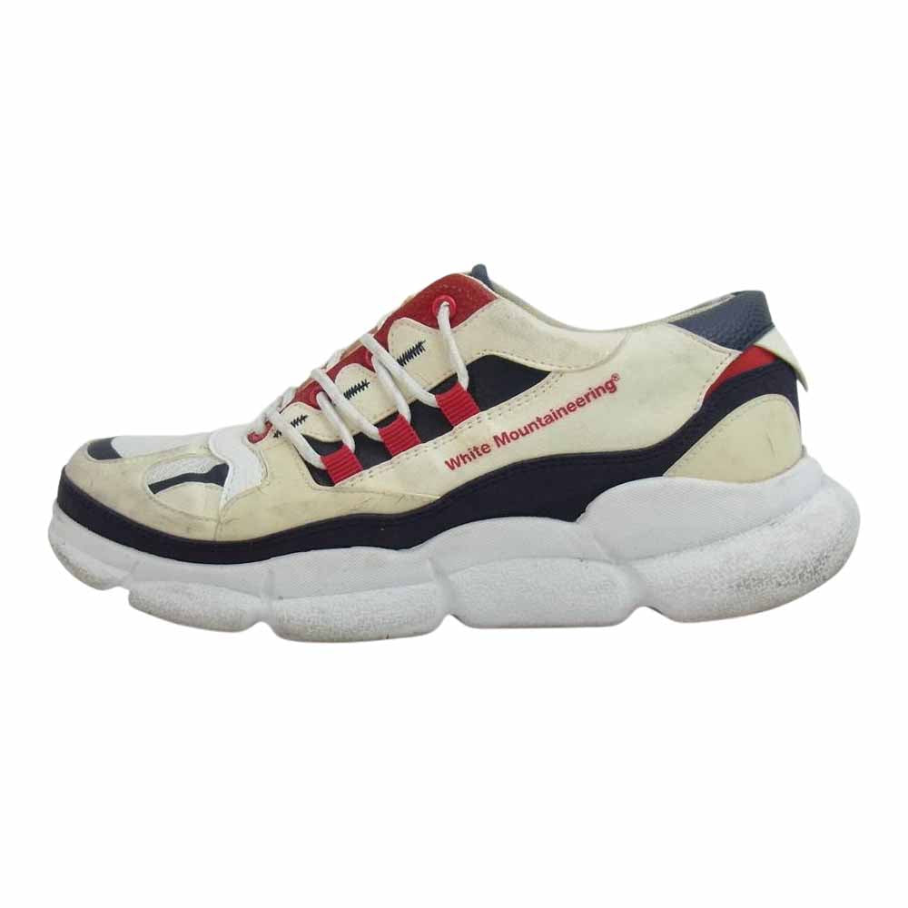 WHITE MOUNTAINEERING ホワイトマウンテニアリング 19AW WM1973801 VIBRAM SOLE CONTRASTED SNEAKER ビブラムソール コントラスト スニーカー ベージュ系 28【中古】