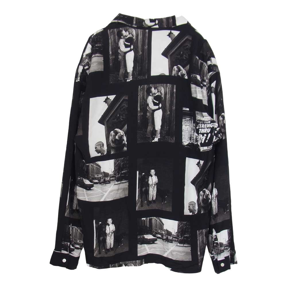 フラグスタッフ GAVIN WATSON コラボ 総柄 シャツ ブラック系 XL【中古】