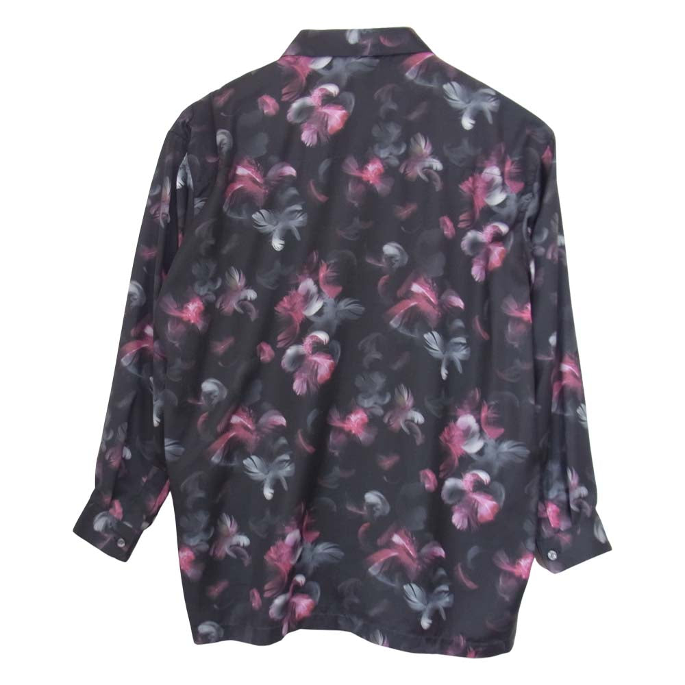 STUDIOUS ステュディオス 19SS 109200006 ルナフェザー ビッグシルエット 長袖 シャツ ブラック系 2【美品】【中古】
