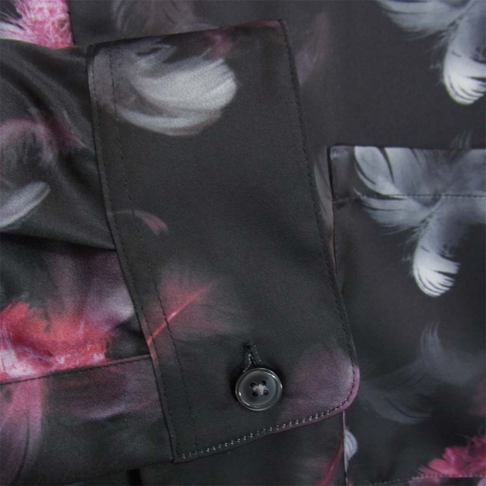 STUDIOUS ステュディオス 19SS 109200006 ルナフェザー ビッグシルエット 長袖 シャツ ブラック系 2【美品】【中古】