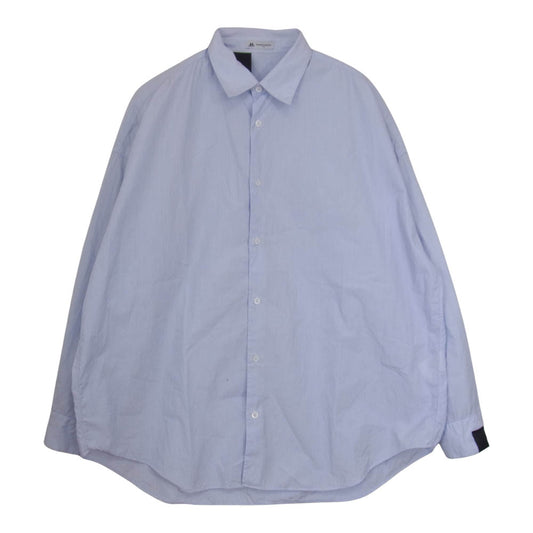 N.HOOLYWOOD エヌハリウッド 20SS 292-SH07-004 COMPILE THOMAS MASON コットンブロード ヘア ストライプ ビッグ シャツ ライトブルー系 38【中古】