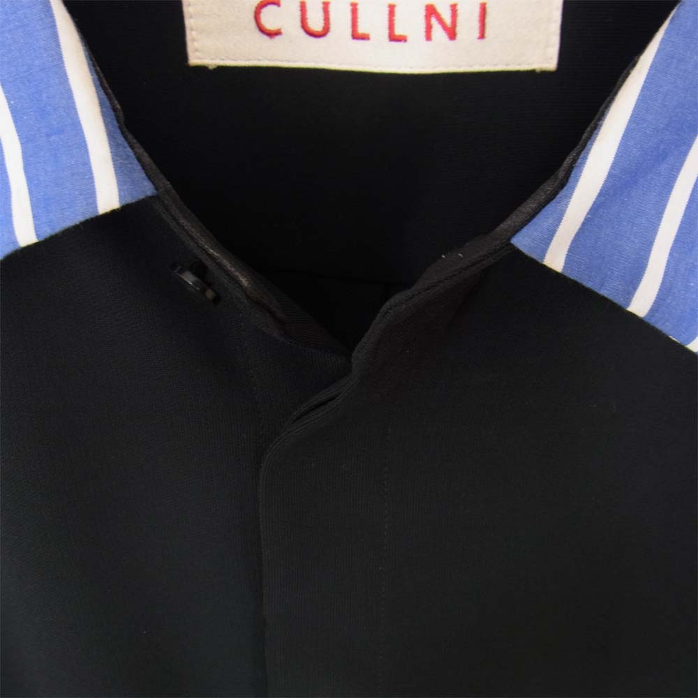 クルニ 20-SS-048 STUDIOUS 別注 クレリック ロング シャツ ブラック系 1【中古】