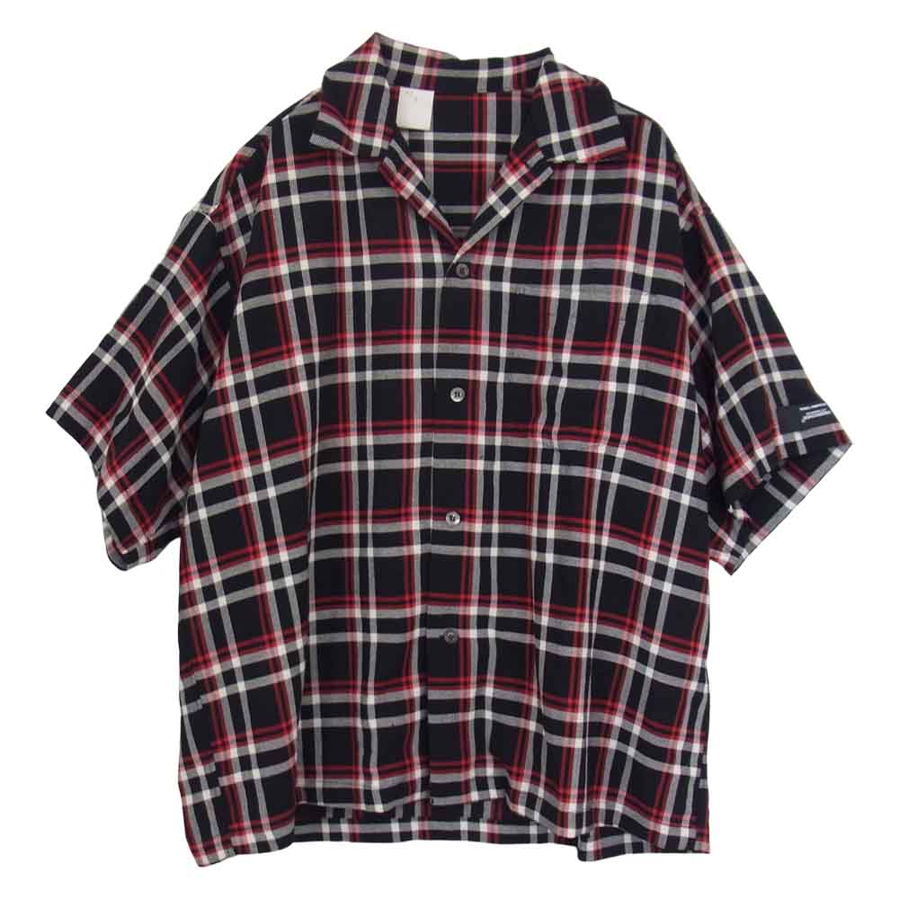 N.HOOLYWOOD エヌハリウッド 20SS 1201-SH10-069 REBEL FABRIC BY UNDERCOVER S/S BIG SHIRT アンダーカバー ビッグ シャツ ブラック系 38【中古】