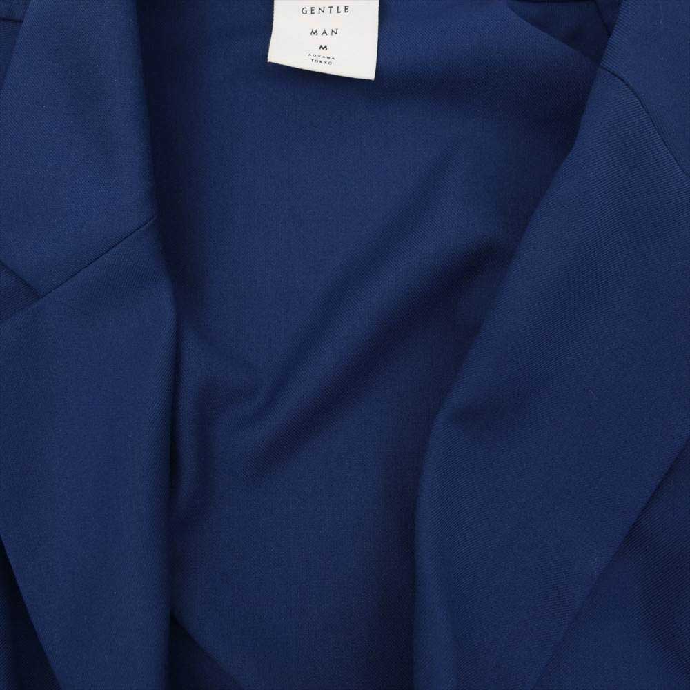ミスタージェントルマン レーヨン混 セットアップ ダブルブレストジャケット パンツ ブルー系 M【美品】【中古】