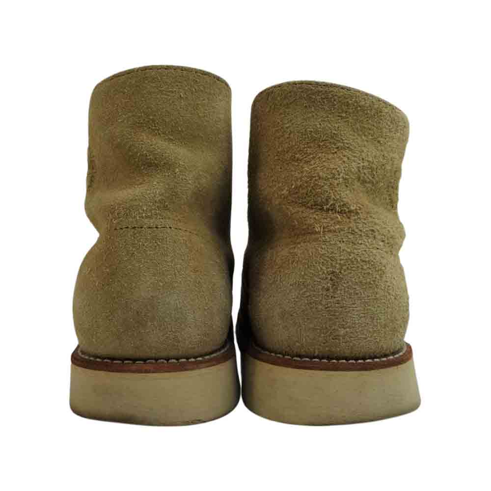 RED WING レッドウィング 8167 6INCH CLASSIC ROUND TOE クラシック ラウンドトゥ スエード ブーツ 羽根タグ ベージュ系 US7.5E【中古】