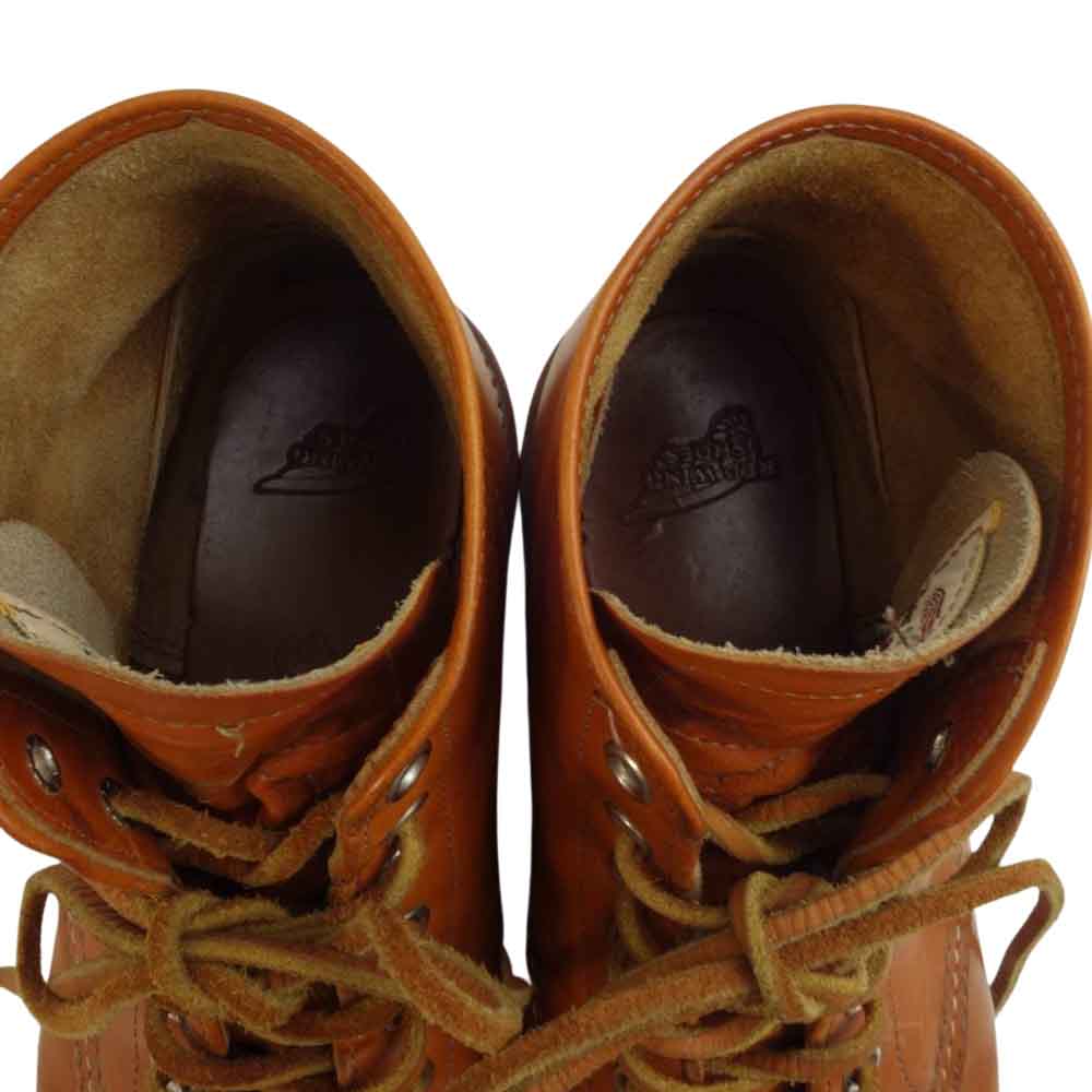 RED WING レッドウィング 9871 Irish Setter 6 Round-toe アイリッシュセッター ブーツ 四角犬タグ ゴールドラセット セコイア US7.5D【中古】