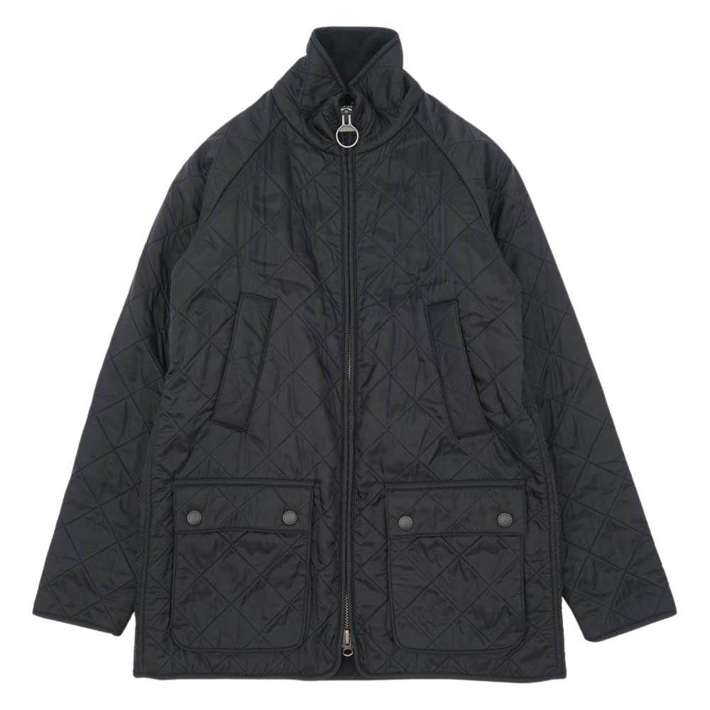 Barbour バブアー 1502091 国内正規品 裏地 フリース キルティング ジャケット ブラック系 38【中古】
