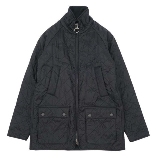 Barbour バブアー 1502091 国内正規品 裏地 フリース キルティング ジャケット ブラック系 38【中古】