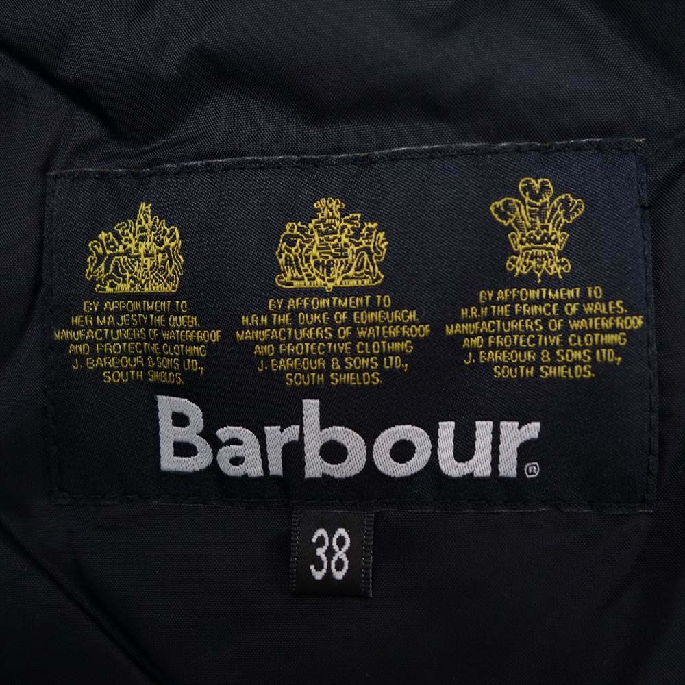 Barbour バブアー 1502091 国内正規品 裏地 フリース キルティング ジャケット ブラック系 38【中古】