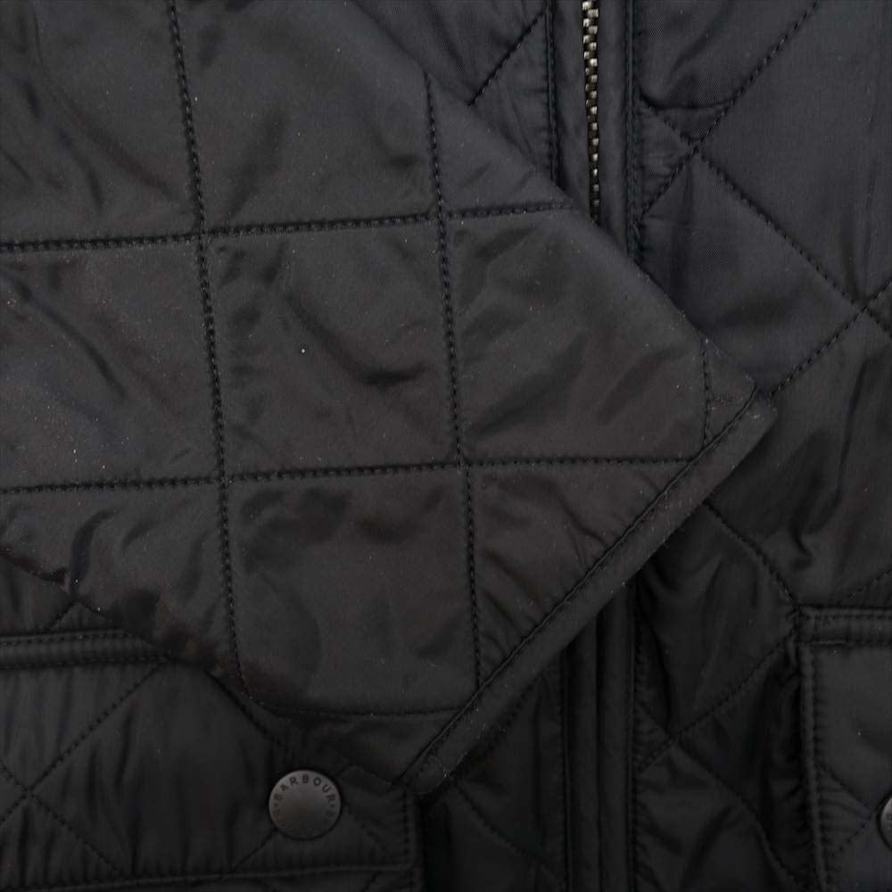 Barbour バブアー 1502091 国内正規品 裏地 フリース キルティング ジャケット ブラック系 38【中古】