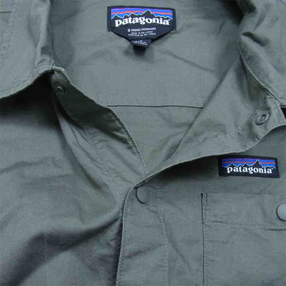 patagonia パタゴニア 19SS 25335 Lightweight All-Wear hemp Coaches Jacket ライトウェイト オールウェア ヘンプ コーチズ ジャケット モスグリーン系 S【中古】