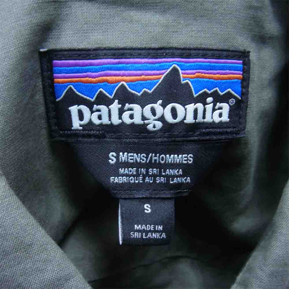 patagonia パタゴニア 19SS 25335 Lightweight All-Wear hemp Coaches Jacket ライトウェイト オールウェア ヘンプ コーチズ ジャケット モスグリーン系 S【中古】