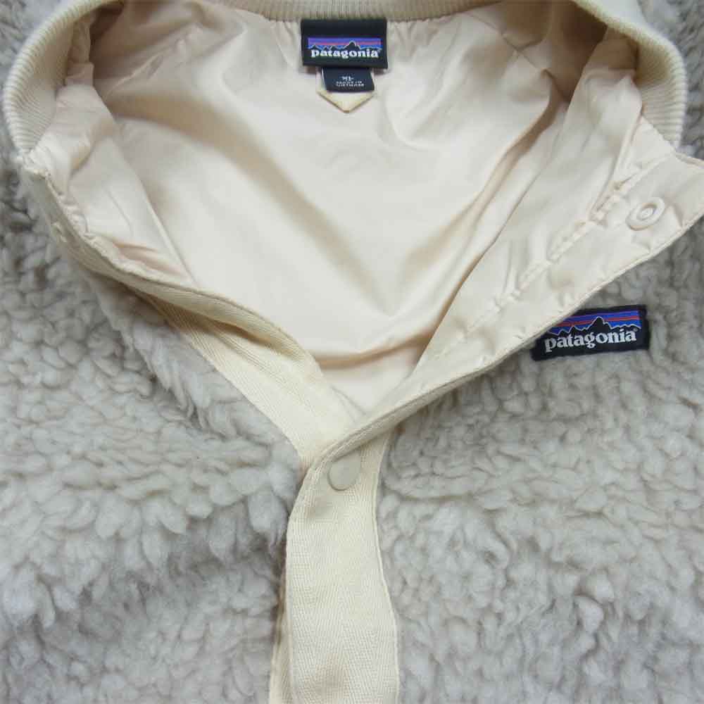 patagonia パタゴニア 65415 Girls' Retro-X Bomber Jacket ガールズ レトロX ボマー ジャケット フリース ベージュ系 XL【中古】