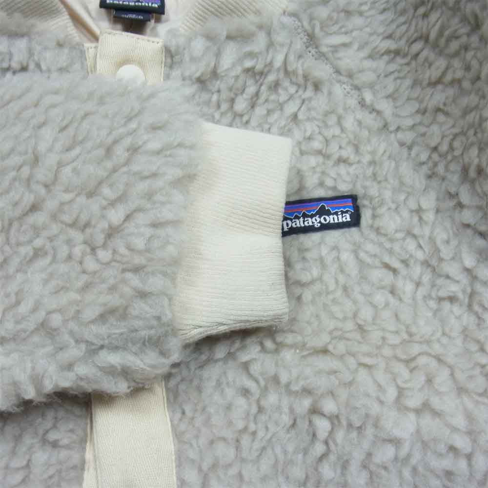 patagonia パタゴニア 65415 Girls' Retro-X Bomber Jacket ガールズ レトロX ボマー ジャケット フリース ベージュ系 XL【中古】