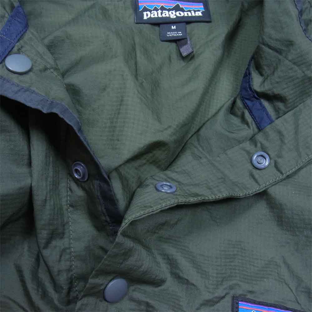 patagonia パタゴニア 20SS 24150 20年製 Houdini Snap-T Pullover フーディニ スナップT プルオーバージャケット カーキ系 M【中古】
