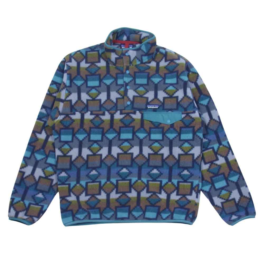 patagonia パタゴニア 19AW 25580 Lightweight Synchilla Snap-T Pullover シンチラスナップ-T プルオーバー フリース ジャケット ブルー系 M【中古】