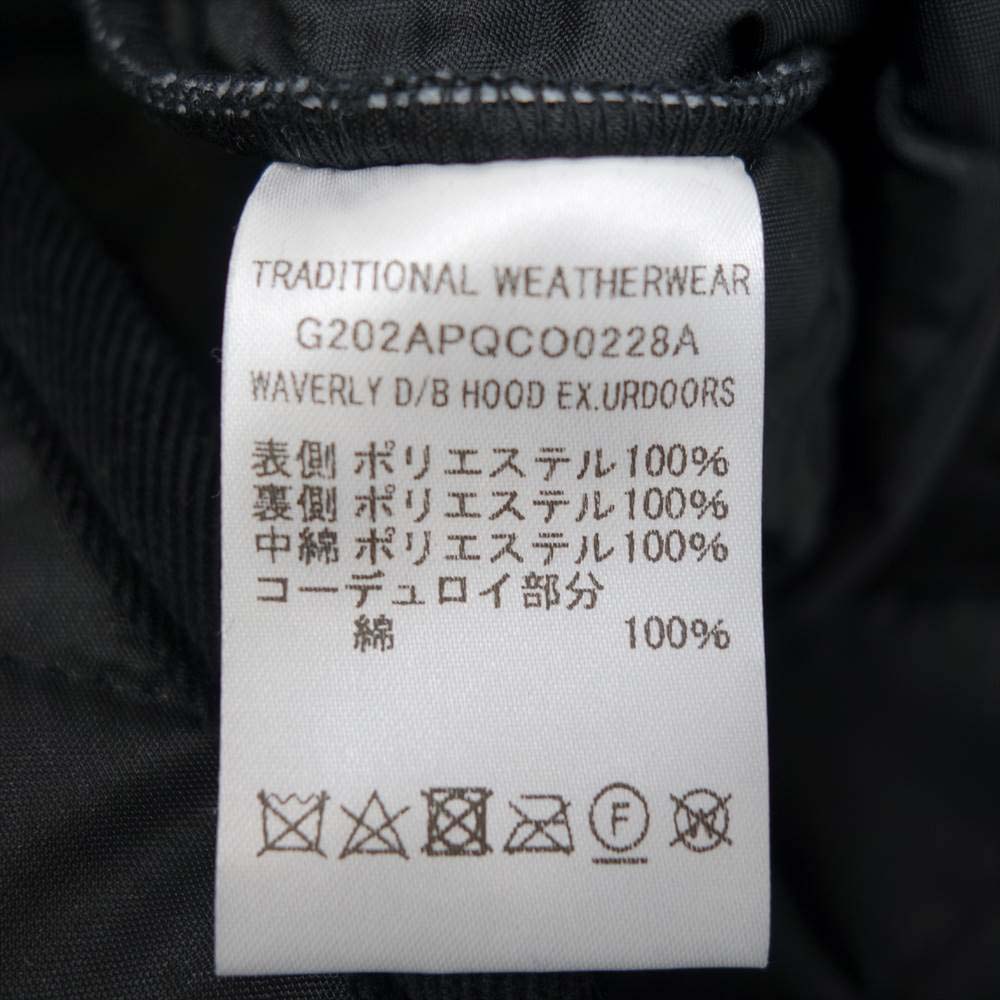 トラディショナル ウェザーウェア × URBAN RESEARCH DOORS WAVERLY アーバンリサーチ ドアーズ ウェーバリー キルト ジャケット ブラック系 40【新古品】【未使用】【中古】