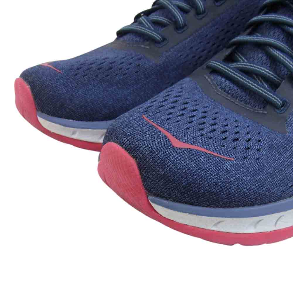HOKA ONE ONE ホカ オネオネ 1019282 ランニング シューズ スニーカー レディース ネイビー系 24.5cm【中古】
