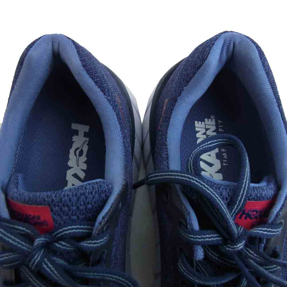 HOKA ONE ONE ホカ オネオネ 1019282 ランニング シューズ スニーカー レディース ネイビー系 24.5cm【中古】