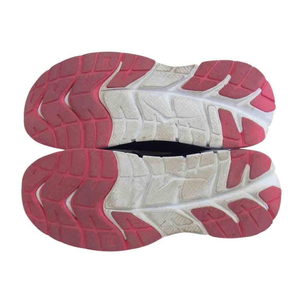 HOKA ONE ONE ホカ オネオネ 1019282 ランニング シューズ スニーカー レディース ネイビー系 24.5cm【中古】