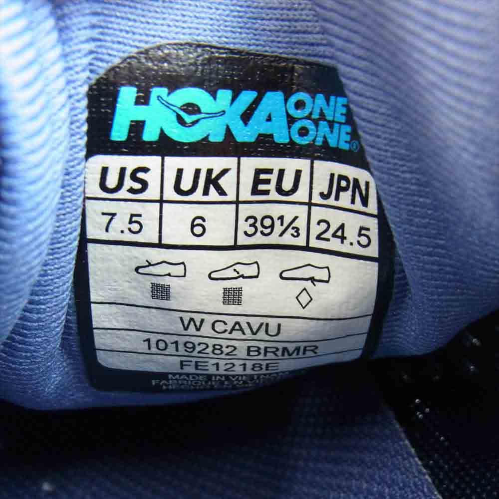 HOKA ONE ONE ホカ オネオネ 1019282 ランニング シューズ スニーカー レディース ネイビー系 24.5cm【中古】